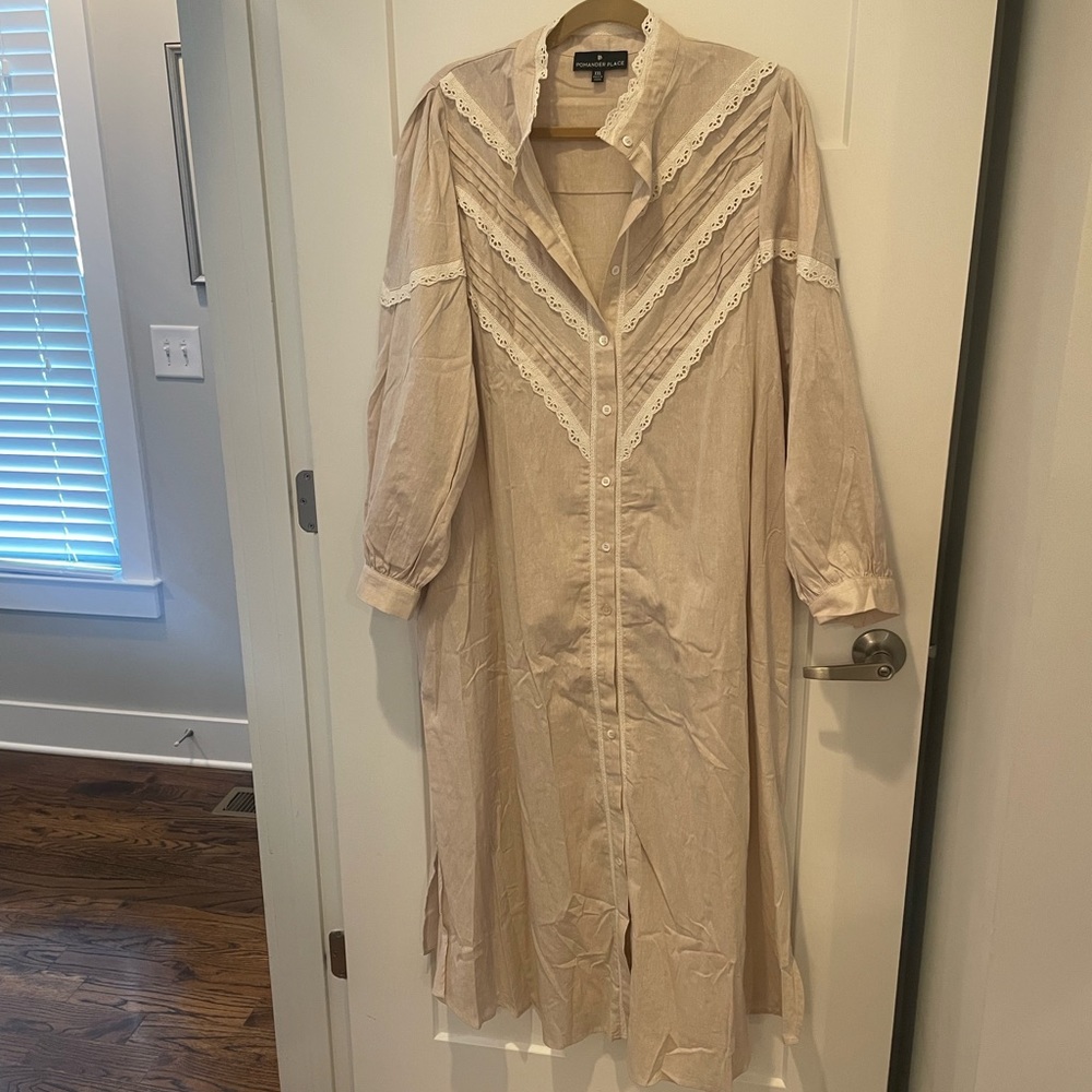 Pomander place Sand Jolene Midi Dress XXL NWOT